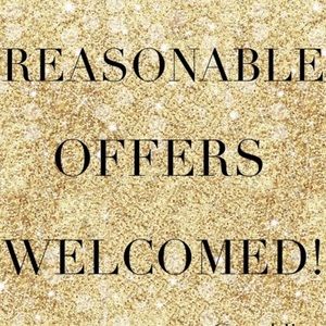 Reasonable offers welcomed!